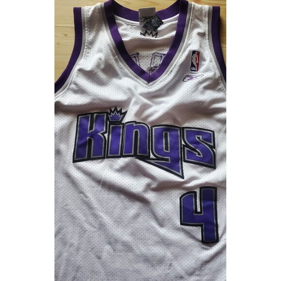 Reebok Authentic Chris Webber Sacramento Kings White Basketball Jersey Mens size - Picture 2 of 9